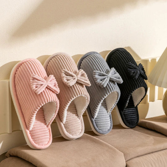 Susanna | Slippers with elegant bow and anti-slip sole