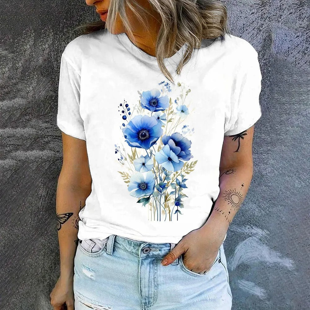Tessa | Comfortabel elegant T shirt met korte mouwen
