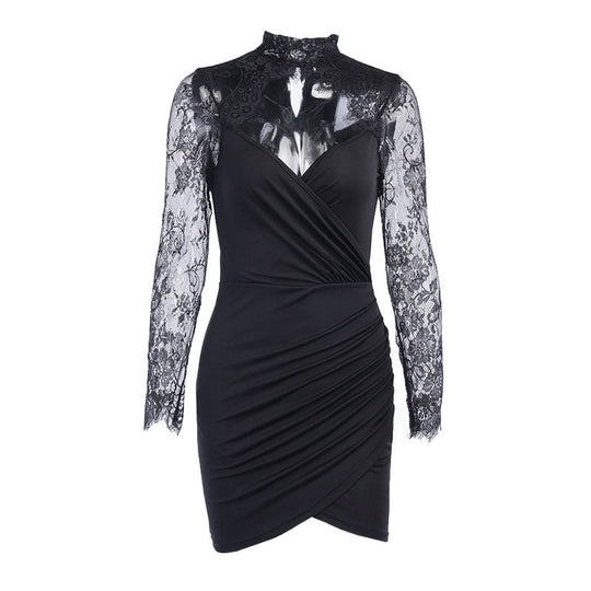 Andrea | Timeless Mini Dress with Lace Details