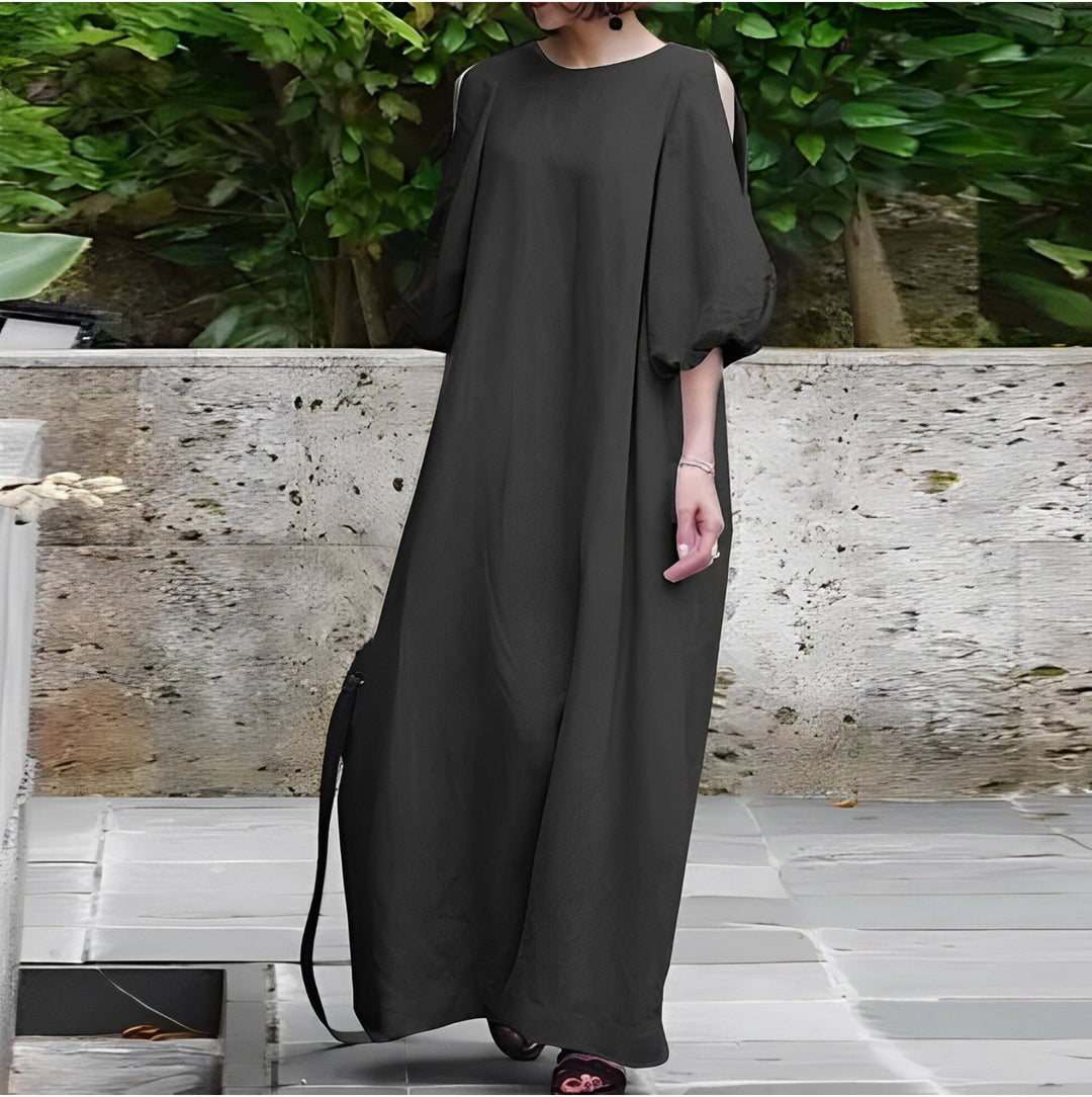 Becca - Maxikleid mit elegantem Rücken und weiten Ärmeln