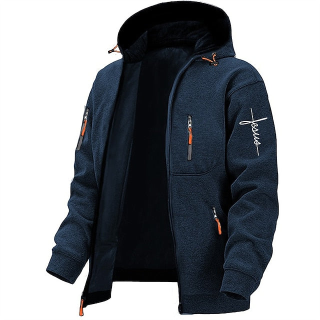 Noah | Felpa Con Cappuccio Con Zip Confortevole Da Uomo | Blu Navy