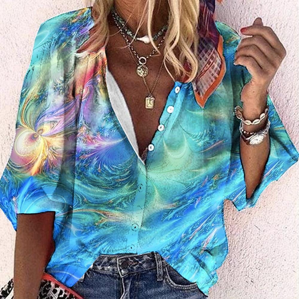Vanessa | Trendy Boho Casual V Neck Blouse