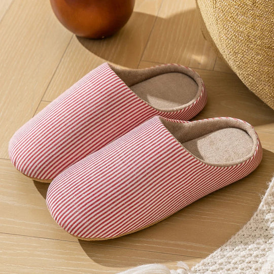 Veronica | Striped slippers with anti-slip sole