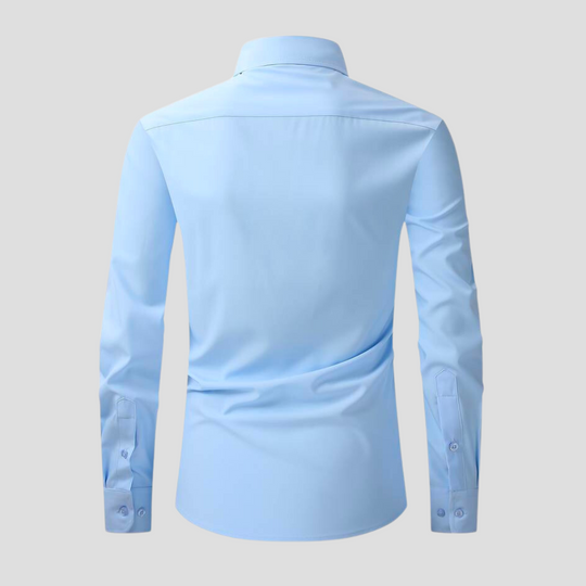 Kreukvrij herenoverhemd perfect voor werk en formele gelegenheden.