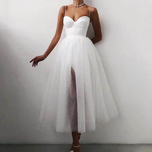 Elise - Elegante abito in tulle con design senza spalline