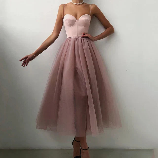 Elise - Elegante abito in tulle con design senza spalline