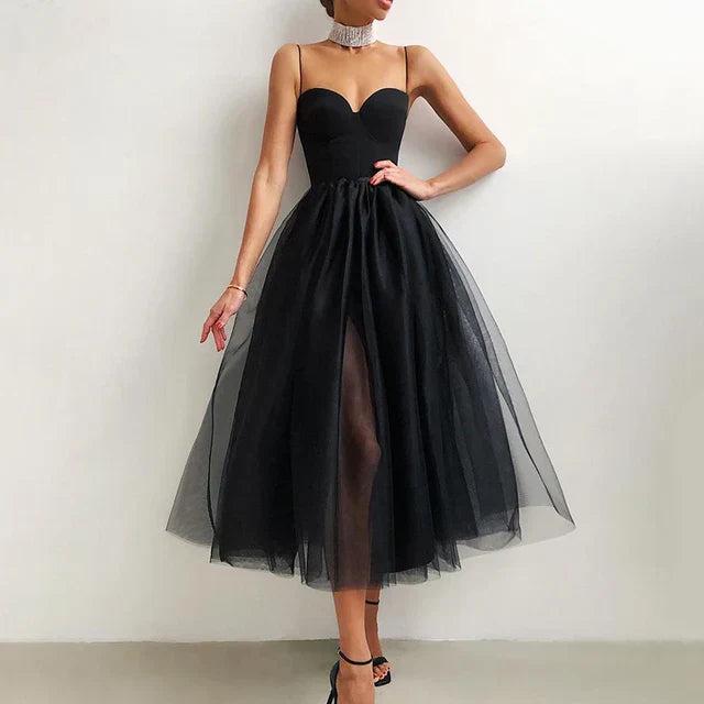 Elise - Elegante abito in tulle con design senza spalline
