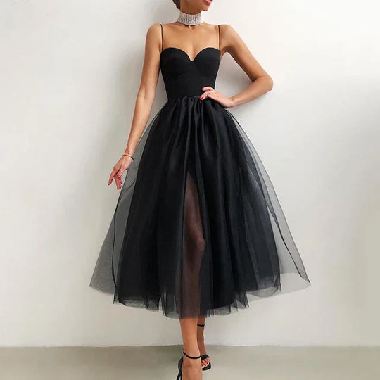 Elise - Elegante abito in tulle con design senza spalline