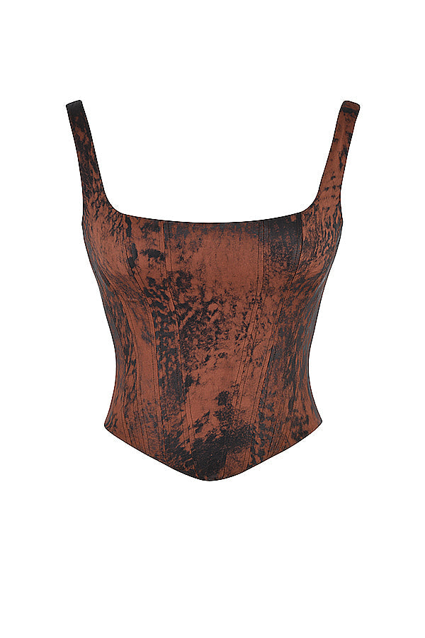 Luzia | Top Corsetto Vintage in Raso