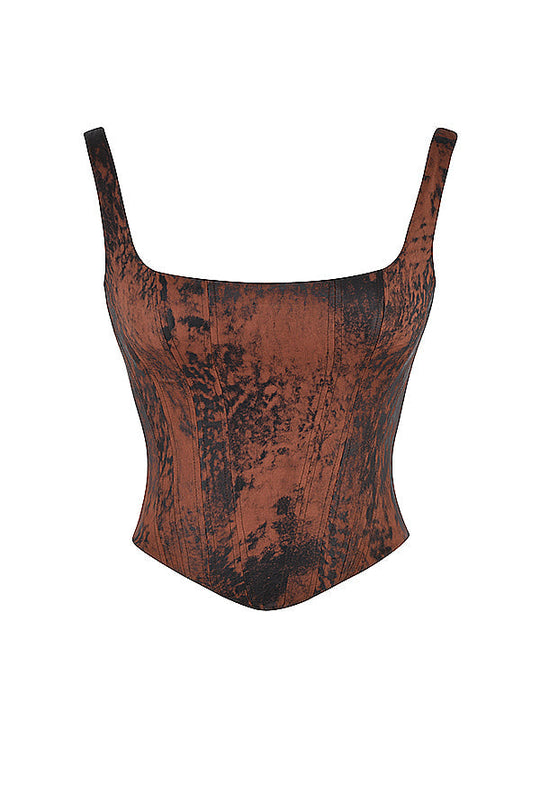 Luzia | Top Corsetto Vintage in Raso