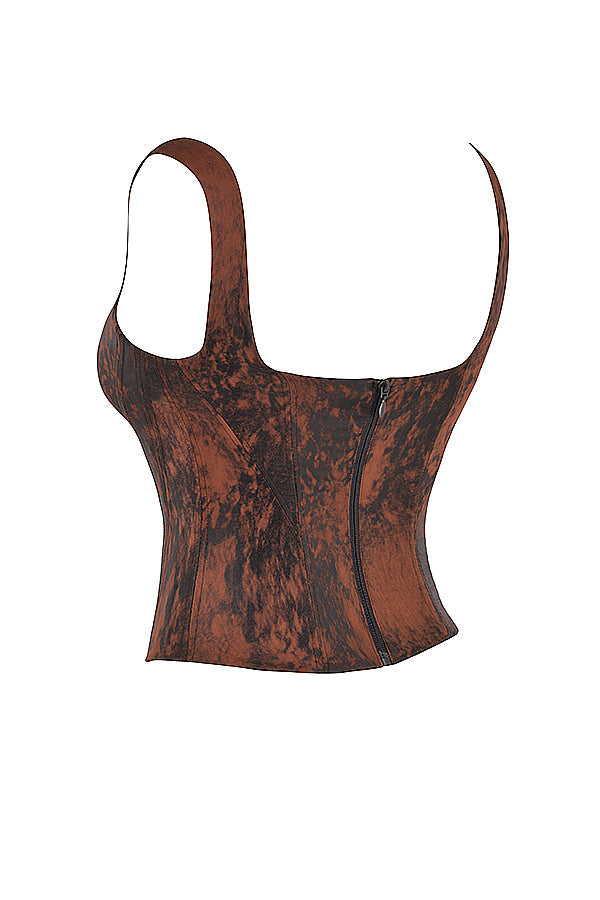 Luzia | Top Corsetto Vintage in Raso