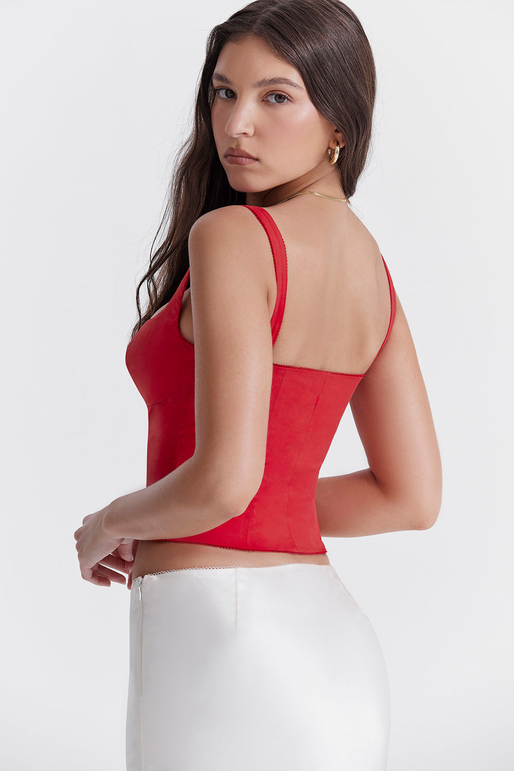 Ruby | Top Corsetto in Raso Luxe