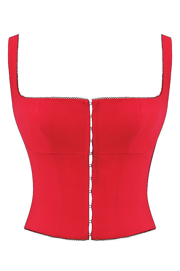 Ruby | Top Corsetto in Raso Luxe