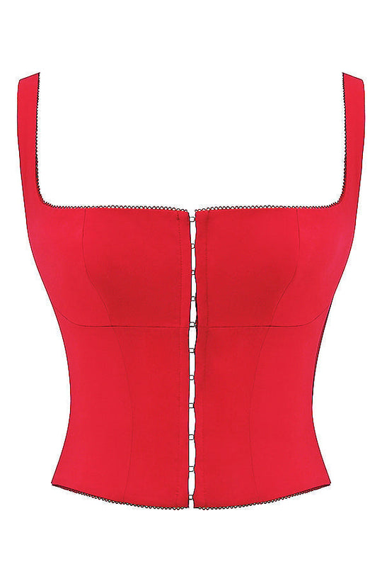 Ruby | Top Corsetto in Raso Luxe