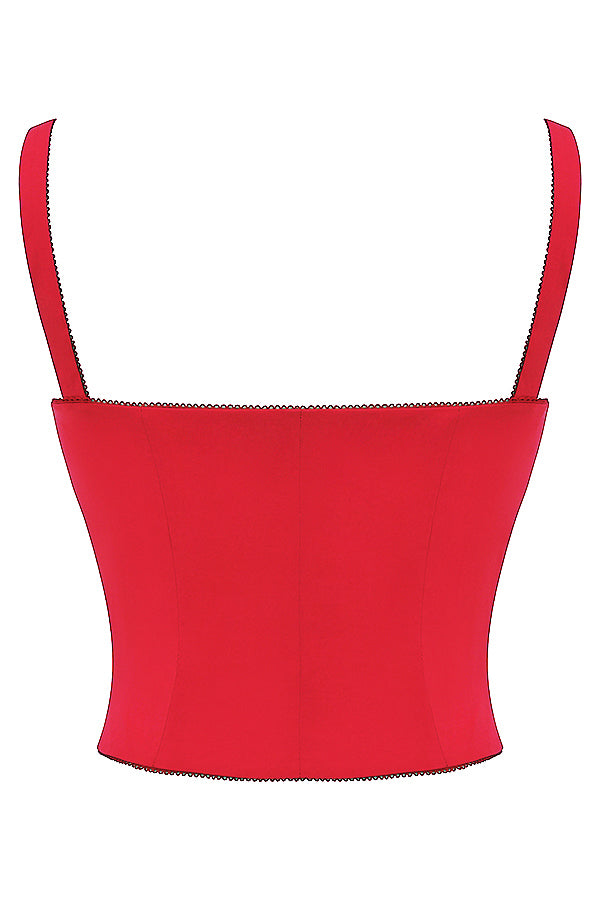 Ruby | Top Corsetto in Raso Luxe