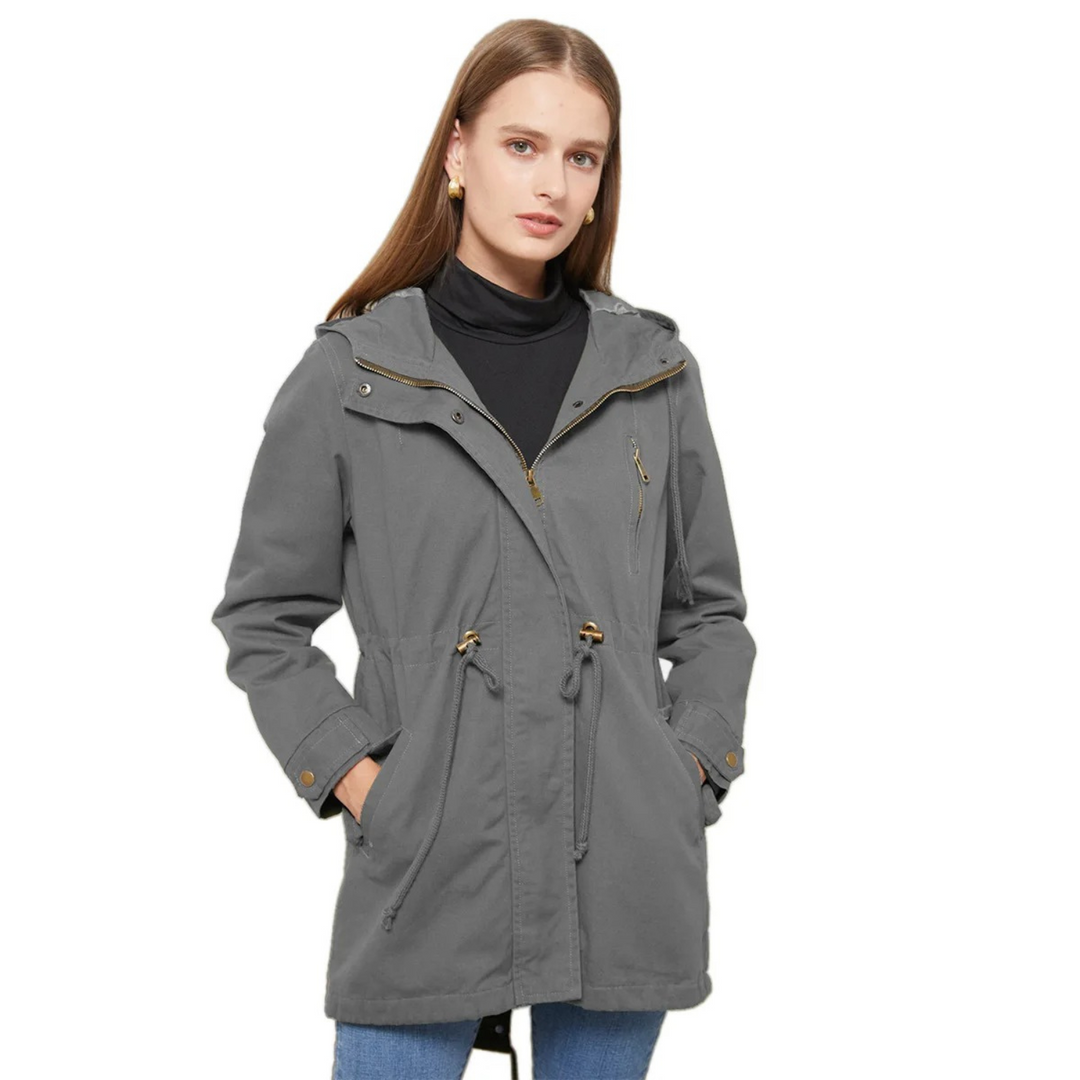 Jasmijn | Stilvoller langer Mantel mit verstellbarer Taille