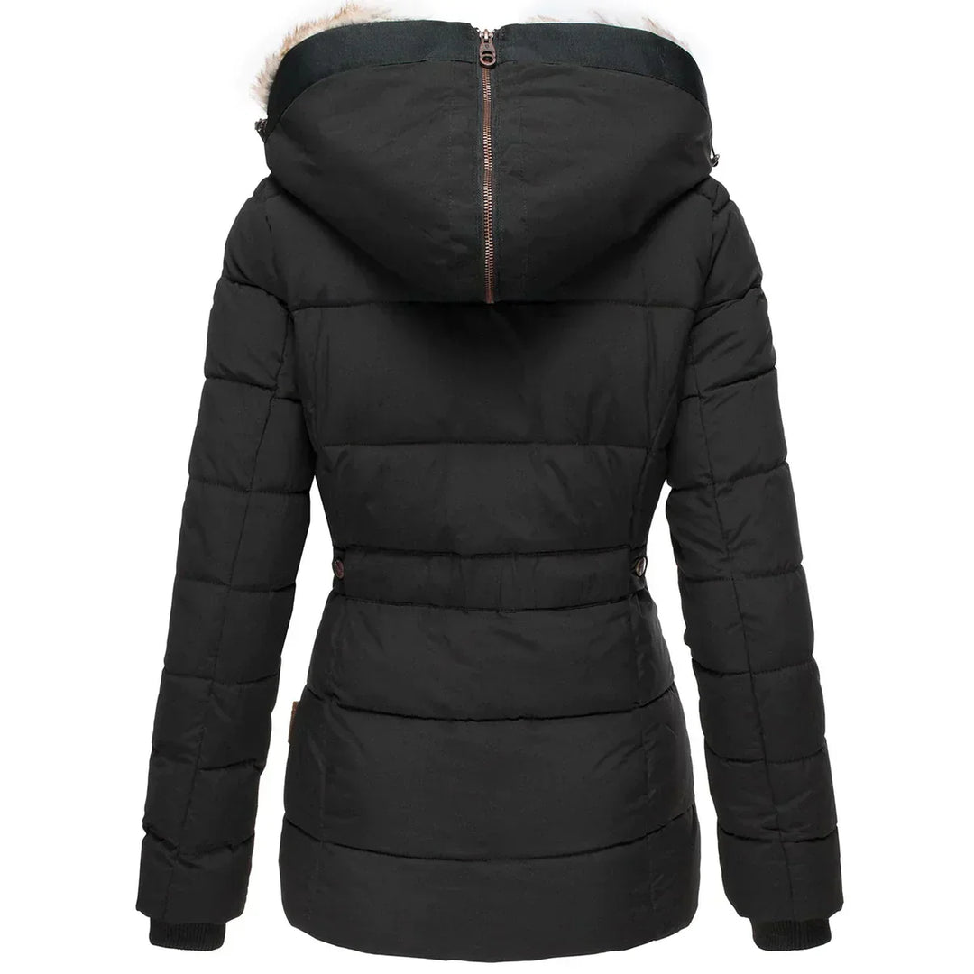 Elisa - Parka donna caldo con cappuccio removibile