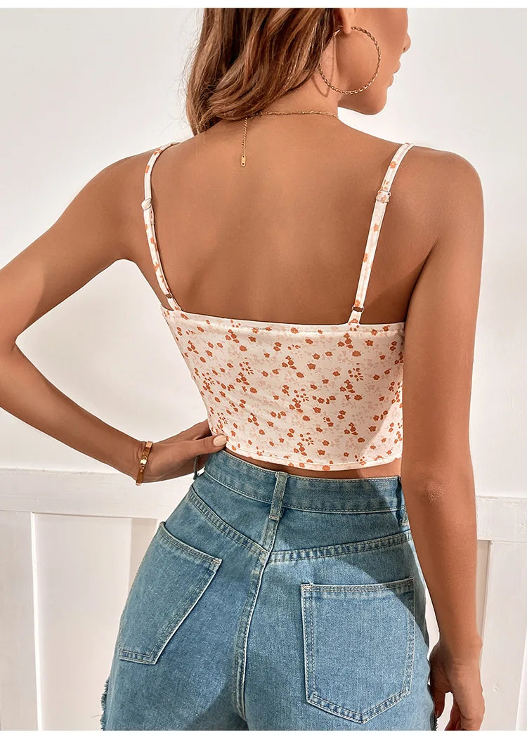 Florie | Top corto estivo con stampa floreale