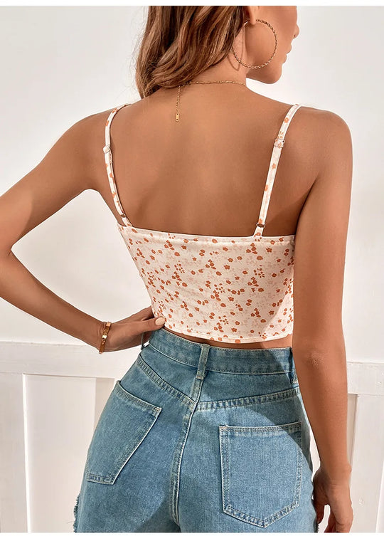 Florie | Top corto estivo con stampa floreale
