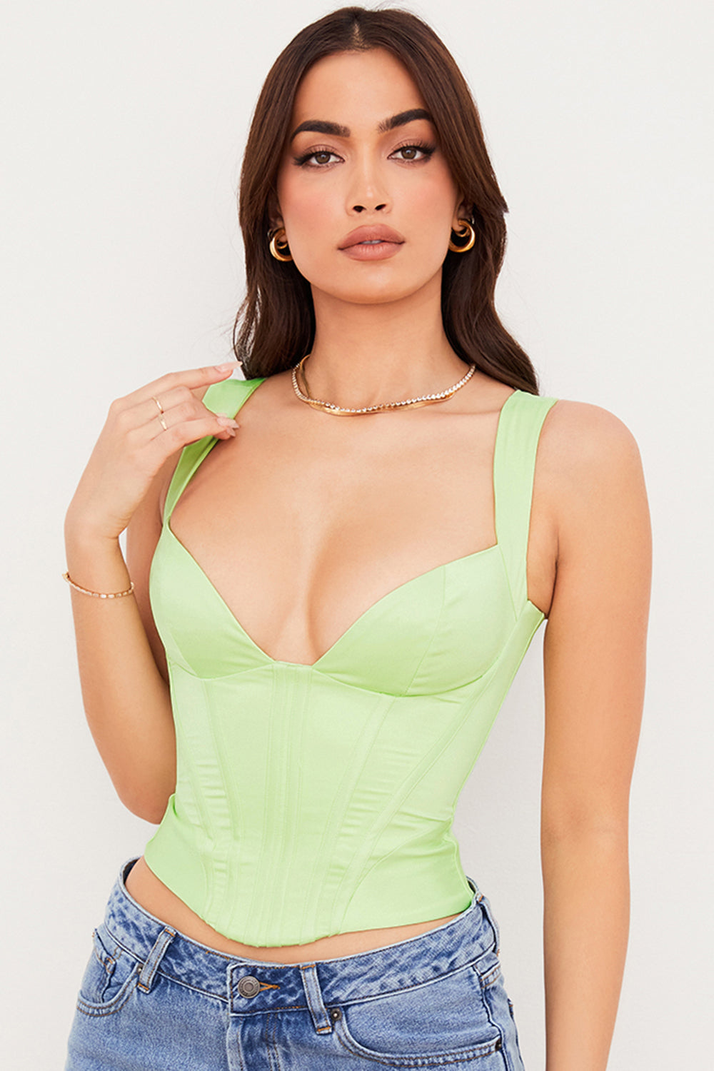 Verona | Top Corsetto in Raso Luxe