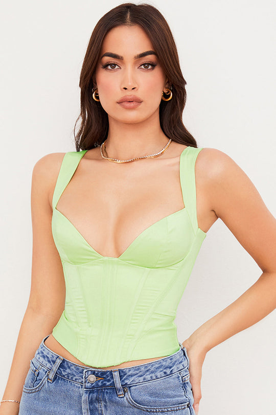 Verona | Top Corsetto in Raso Luxe