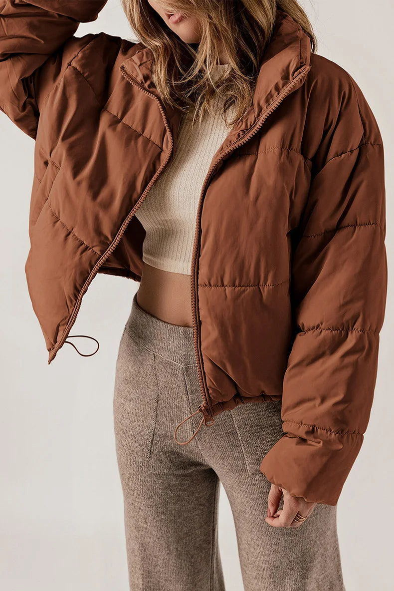Lotte | Damen Klassische Winterjacke | Braun
