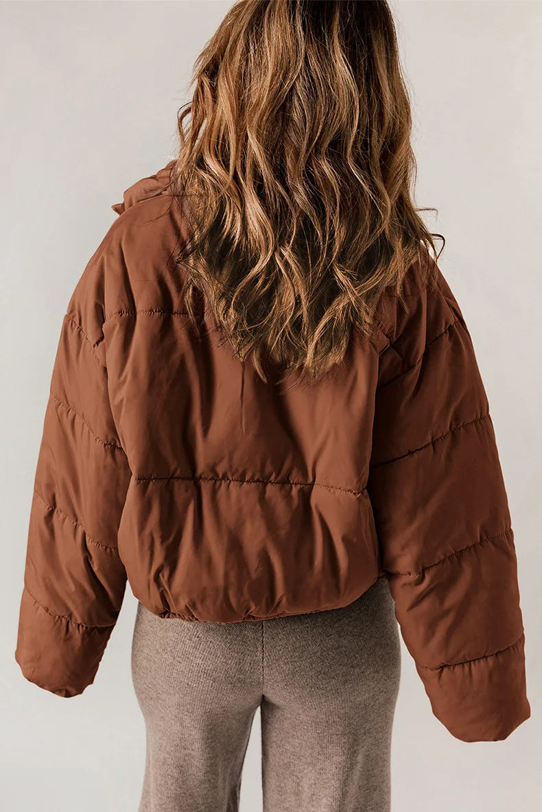 Lotte | Damen Klassische Winterjacke | Braun