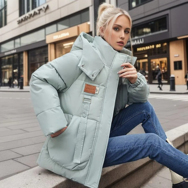 Lara | Giacca imbottita confortevole con cappuccio regolabile