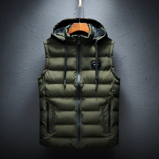 Stijlvolle bodywarmer geschikt voor koude dagen.
