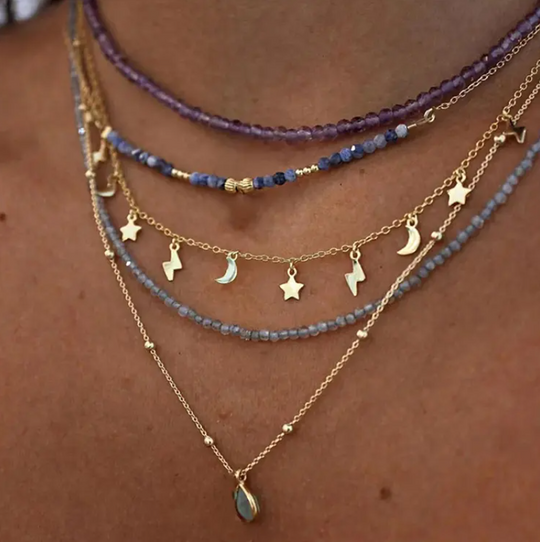 Mina - Charming Layered Necklace Set For An Elegant Look