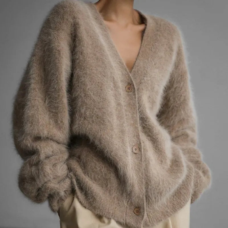 Luna - Weiche Gestrickte Damenstrickjacke