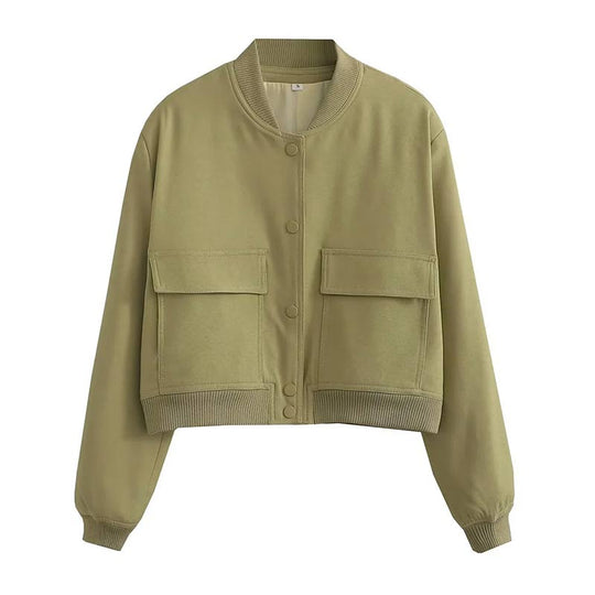 Noa | Giacca bomber oversize da donna | Blu scuro