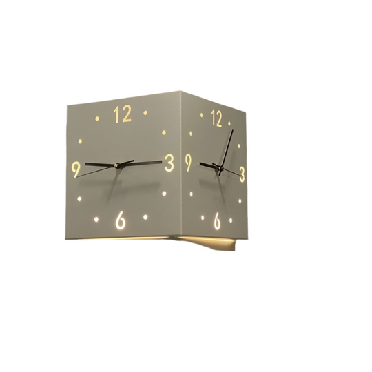 Vesper | Double-sided wall clock | White