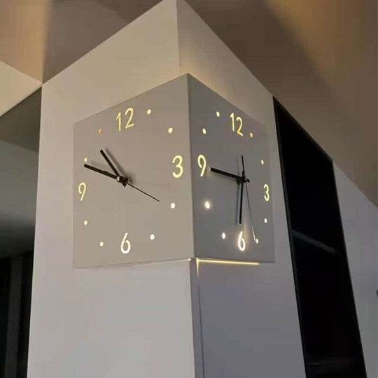 Vesper | Double-sided wall clock | White