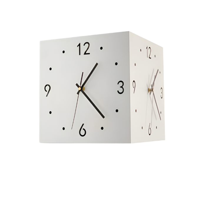 Vesper | Double-sided wall clock | White