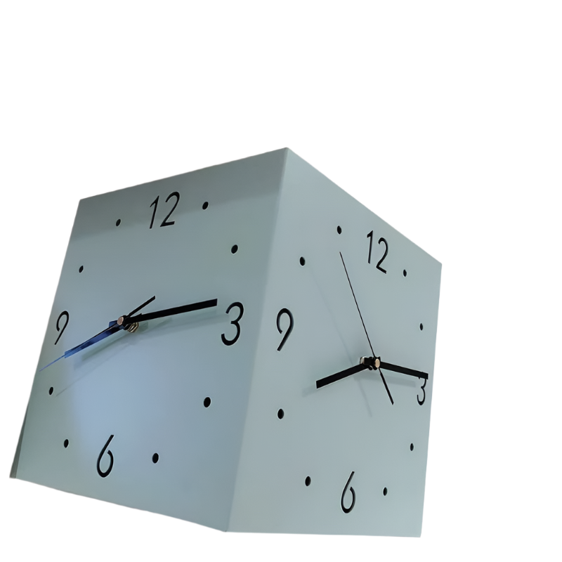Vesper | Double-sided wall clock | White