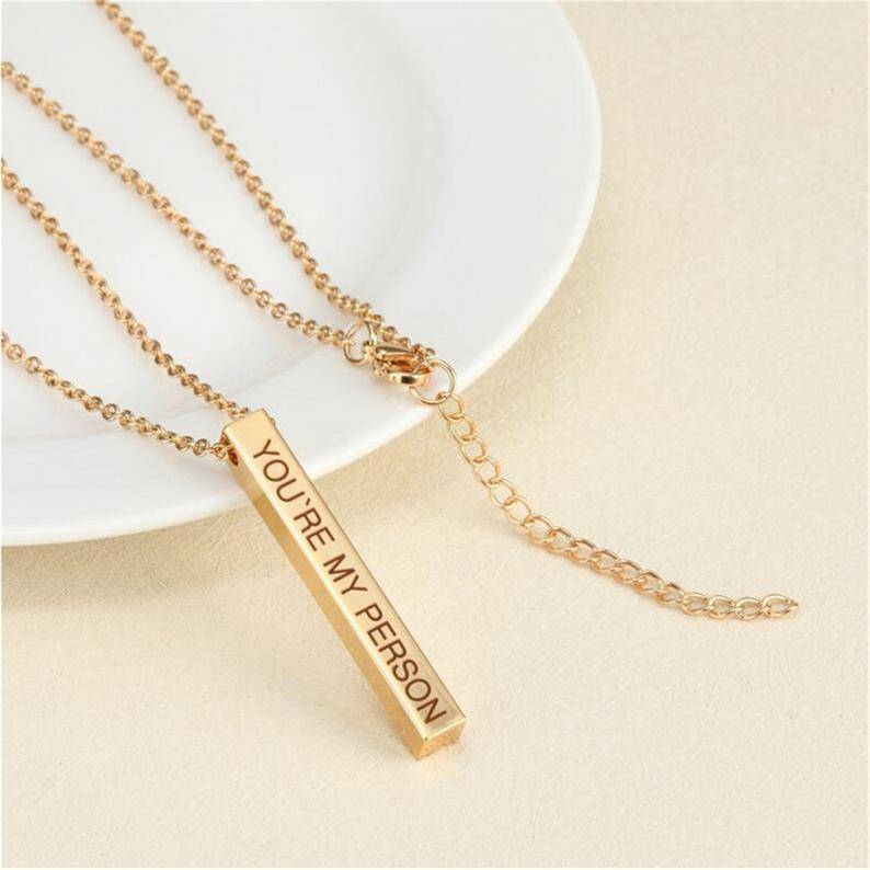 Minimalistische ketting EleganceBar - Tijdloos en perfect als subtiele accessoire.