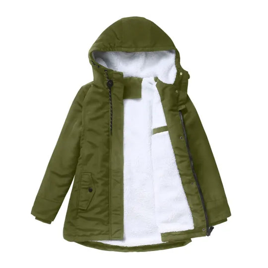 Mila - Warm Winter Coat With Hood