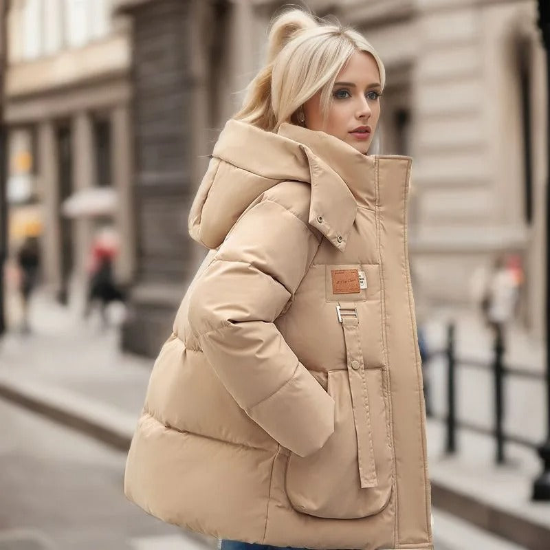 Lara | Comfortable Puffer Jacket with Adjustable Hood