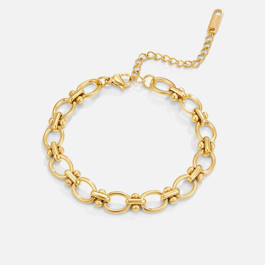 Moderne stijl met een vleugje kleur: subtiele armband voor iedere smaak.
