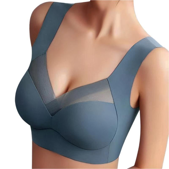 Evelyn - Comfortable Seamless Bra For Women With Elegant Mesh Details