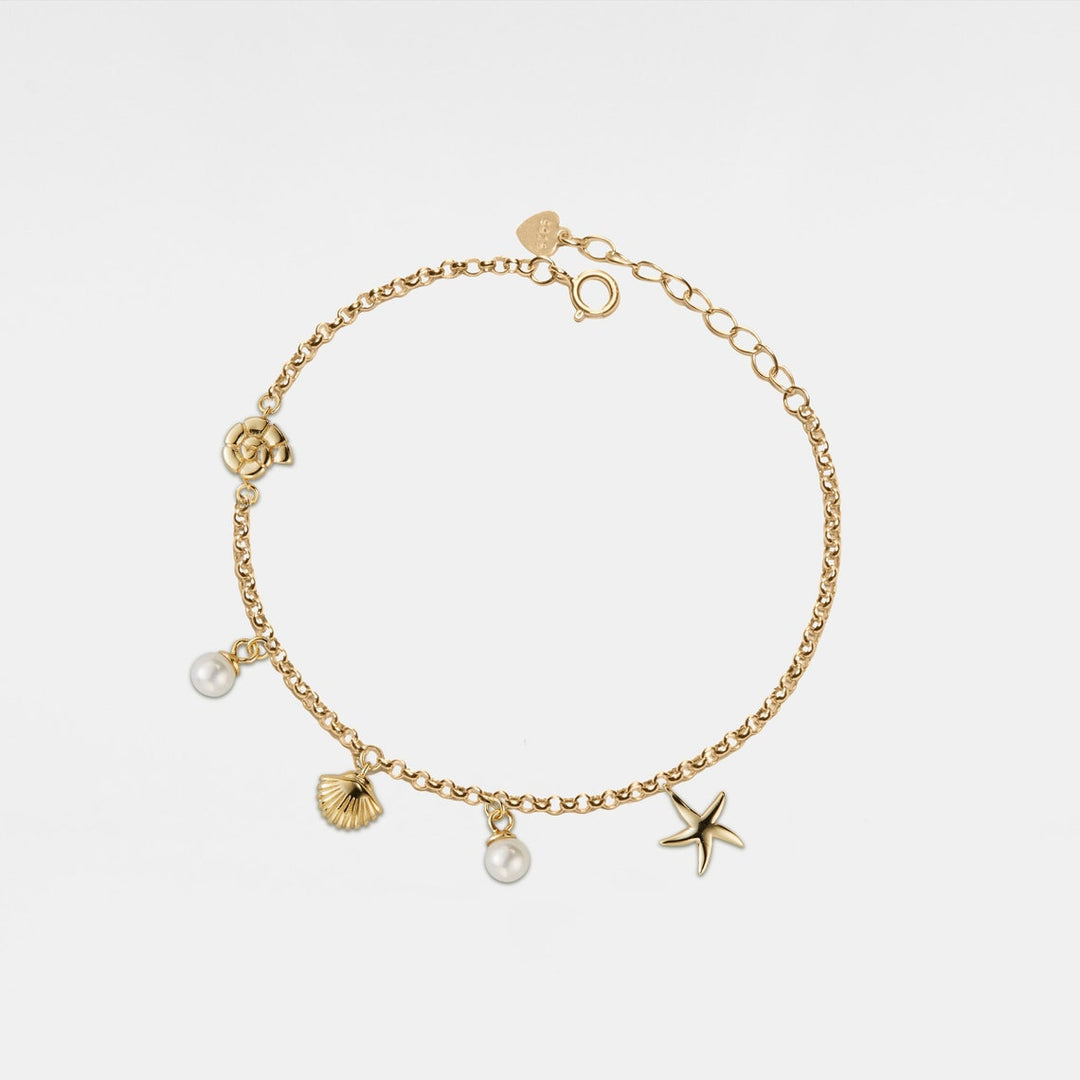 Noor elegante bedelarmband die perfect is om een vleugje stijl en persoonlijkheid toe te voegen aan elke outfit.