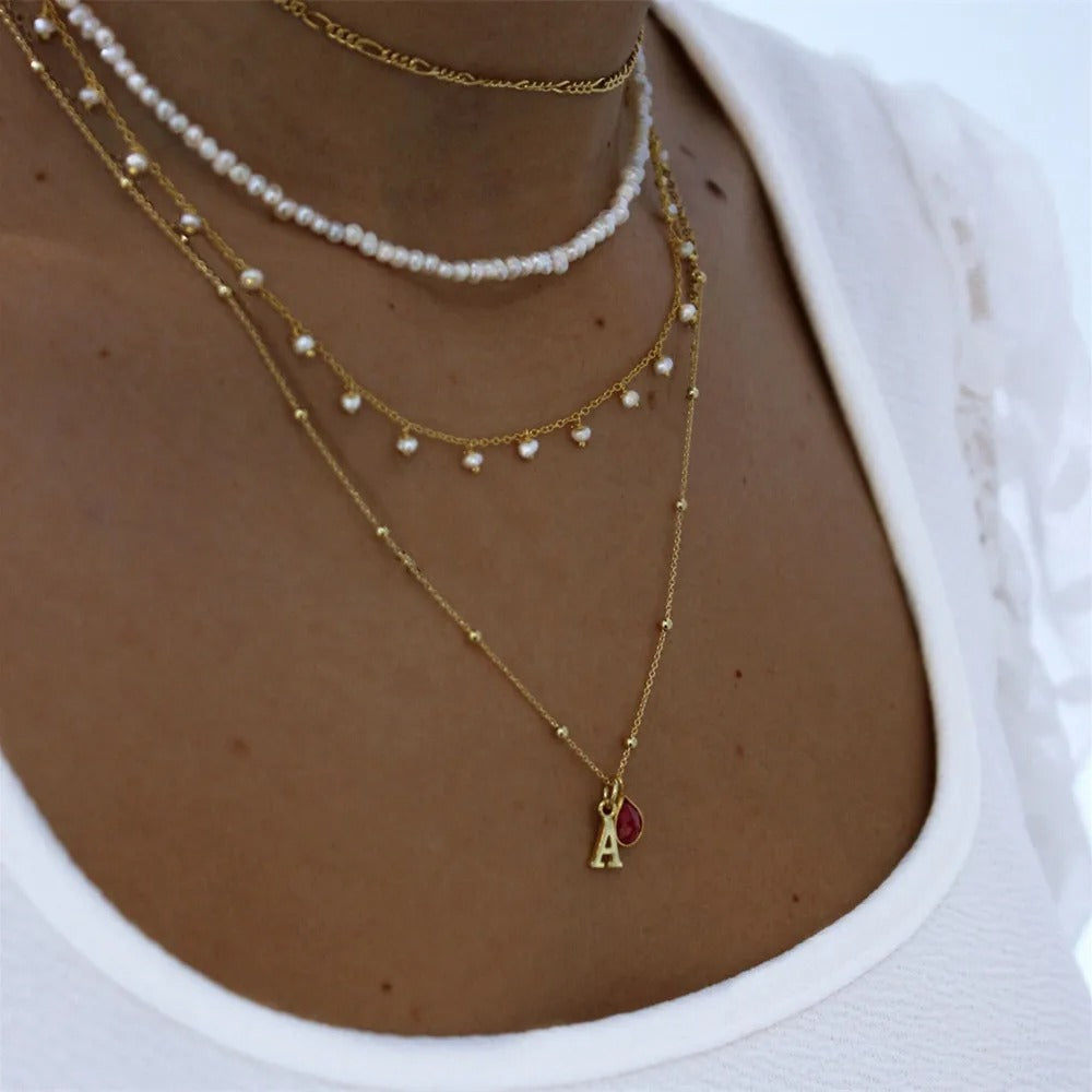 Mina - Charming Layered Necklace Set For An Elegant Look