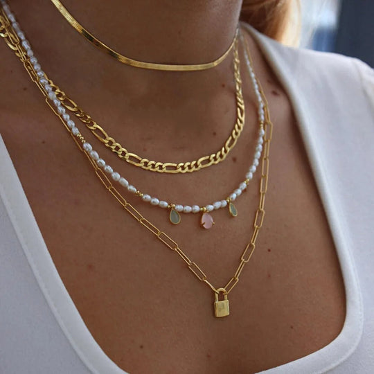 Mina - Charming Layered Necklace Set For An Elegant Look