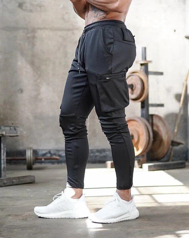 Joggingbroek met cargozakken perfect voor dagelijkse activiteiten.
