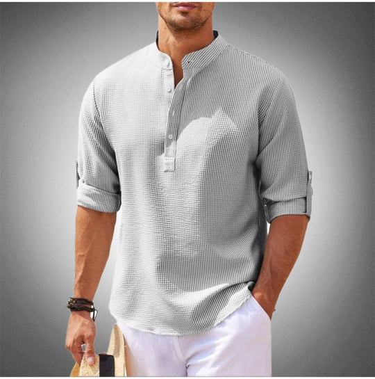 Liam - Camicia con Chiusura a Bottoni Moderna per Uomo