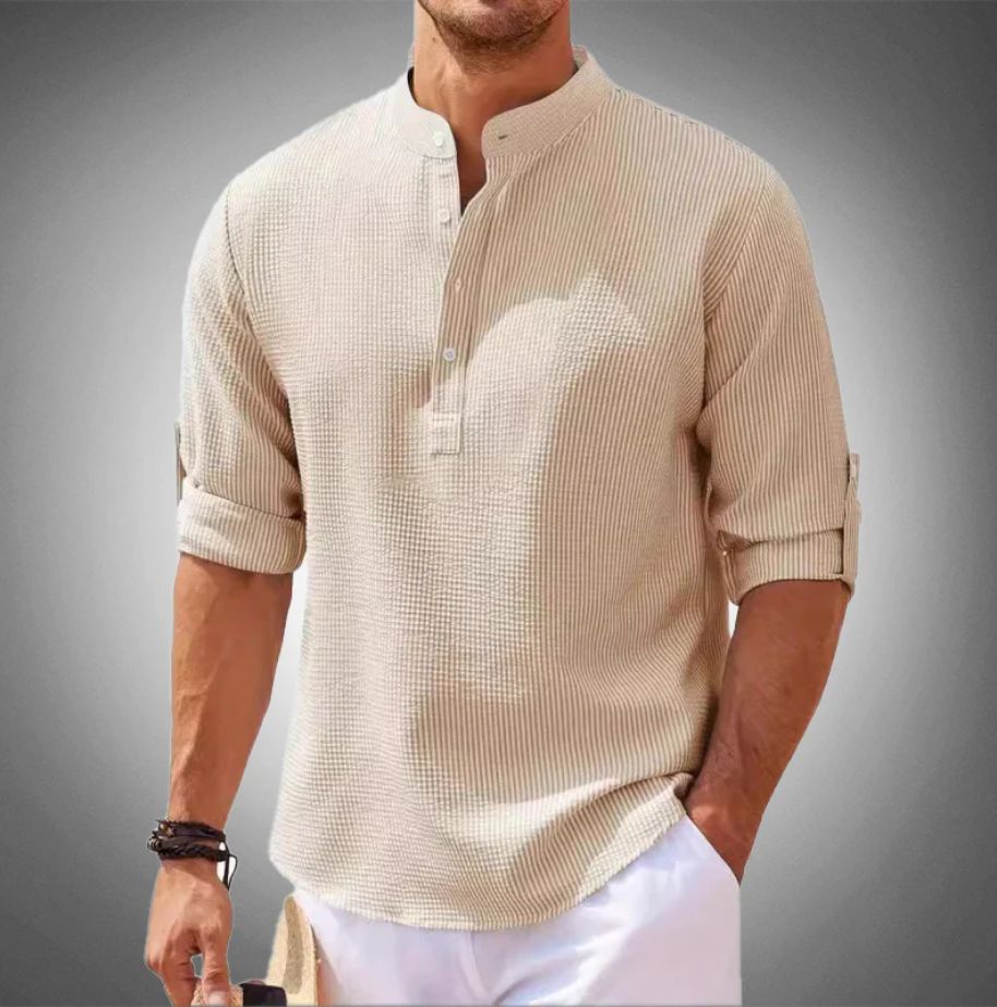 Liam - Camicia con Chiusura a Bottoni Moderna per Uomo
