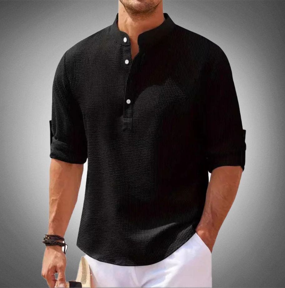 Liam - Camicia con Chiusura a Bottoni Moderna per Uomo