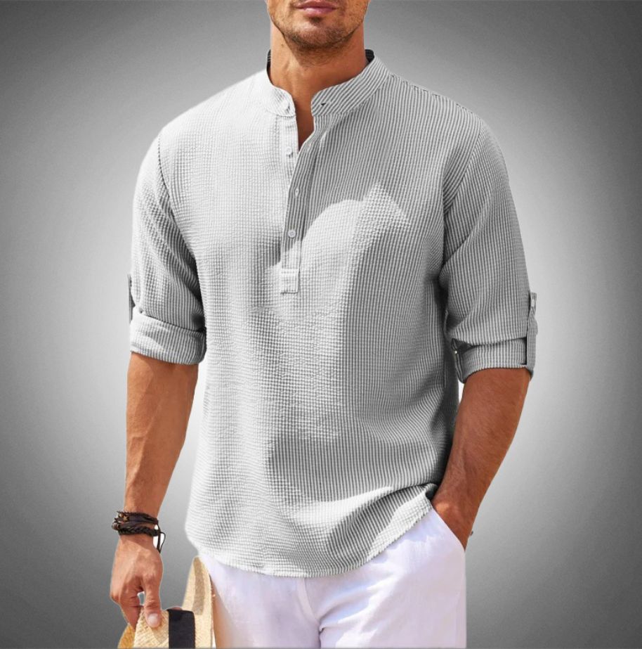 Liam - Camicia con Chiusura a Bottoni Moderna per Uomo