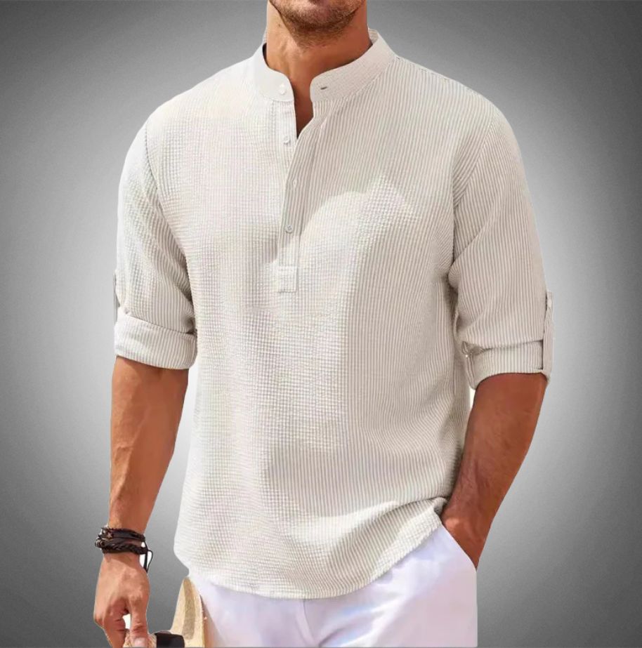 Liam - Camicia con Chiusura a Bottoni Moderna per Uomo